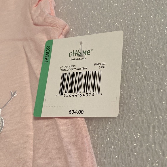 βοΈ 3x's Host Pick!!! βοΈ NWT - Little Me 3-Pc Matching Girls Summer Set - Sz 18M - Picture 12 of 15